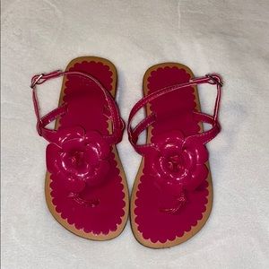 GAP // Girls Hot Pink Flower Sandal